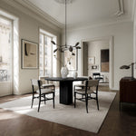 101 Copenhagen - Arc Dining Table, Ø120 - Coffee Black Oak - Dining Table