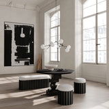 101 Copenhagen - Artist Dining Table, Top Ø120cm - Coffee Black Oak - Dining Table
