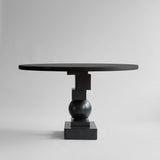 Artist Dining Table, Ø120 - H30mm - Coffee Black Oak