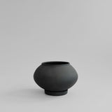 Sunao Plant Pot Fat, Medio - Black