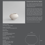 Sunao Plant Pot Fat, Medio - Birch