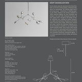 Drop Chandelier, Mini - Chrome (5m)