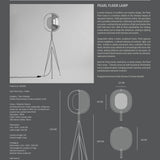 Pearl Floor Lamp - Chrome