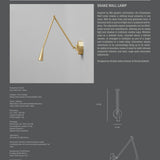 Snake Wall Lamp - Brass