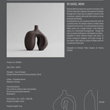 Ni Vase, Mini - Chocolate Brown