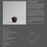Sunao Vase, Mini - Chocolate Brown