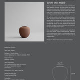 Sunao Vase, Medio - Almond