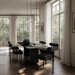 101 Copenhagen - Arc Dining Table, L250 - H35mm - Coffee Black Oak - Dining Table