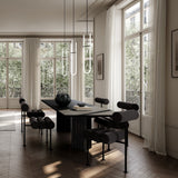 101 Copenhagen - Arc Dining Table, L250 - H35mm - Coffee Black Oak - Dining Table