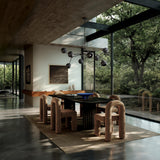 101 Copenhagen - Arc Dining Table, L250 - H35mm - Coffee Black Oak - Dining Table