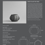 101 Copenhagen - Arket Plant Pot, Mini - Dark Grey - Outdoor
