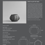 101 Copenhagen - Arket Plant Pot, Mini - Dark Grey - Outdoor