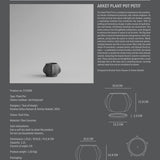 101 Copenhagen - Arket Plant Pot, Petit - Dark Grey - Outdoor