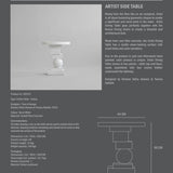 Artist Side Table - Bone White