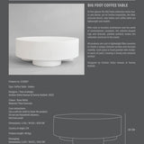 101 Copenhagen - Big Foot Coffee Table, Big - Bone White - Coffee Table
