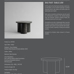 101 Copenhagen - Big Foot Table, Low - Coffee - Coffee or Side Table