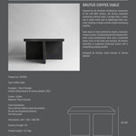 101 Copenhagen - Brutus Coffee Table - Coffee - Coffee Table