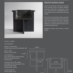 101 Copenhagen - Brutus Dining Chair - Coffee - Dining Chair