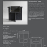 101 Copenhagen - Brutus Dining Chair - Coffee - Dining Chair