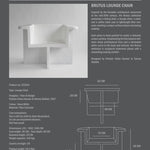 101 Copenhagen - Brutus Lounge Chair - Bone White - Lounge Chair