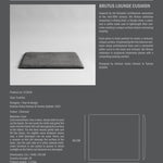 101 Copenhagen - Brutus Lounge Cushion - Charcoal - Cushion