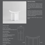 101 Copenhagen - Brutus Stool - Bone White - Stool