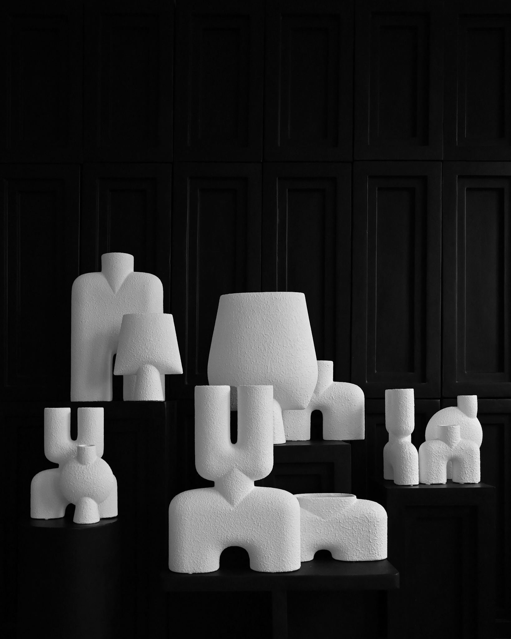101 Copenhagen - Cobra Vase Double, Medio - Bubble White - Vase