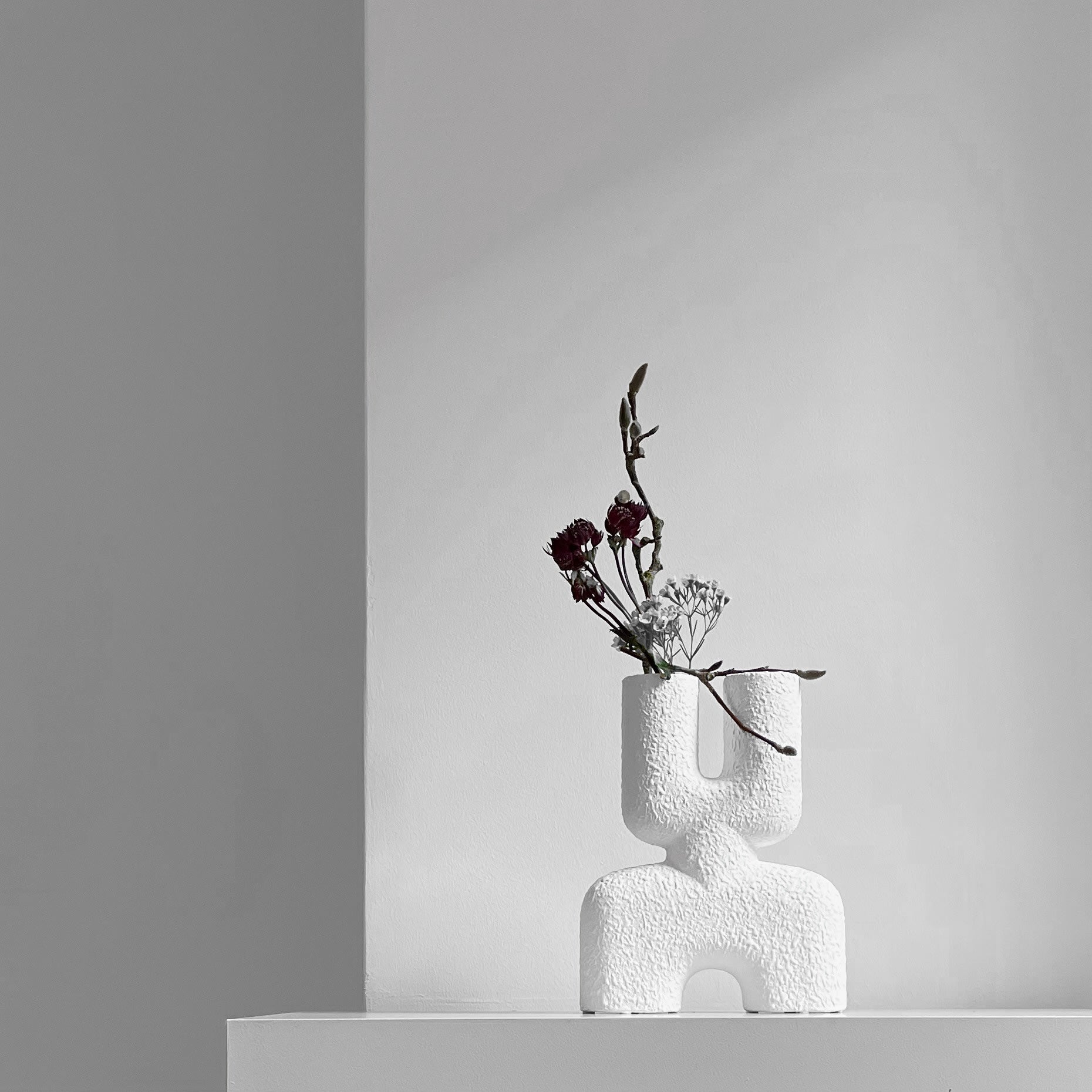 101 Copenhagen - Cobra Vase Double, Mini - Bubble White - Vase