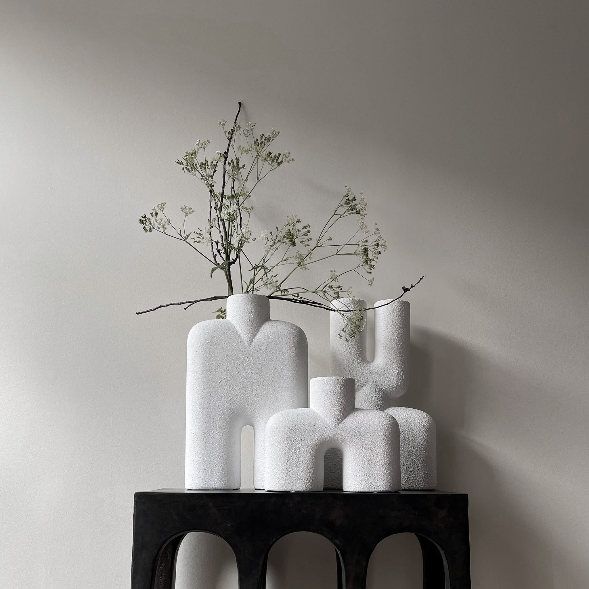 101 Copenhagen - Cobra Vase Double, Medio - Bubble White - Vase