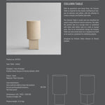 101 Copenhagen - Column Table - Sand - Side Table