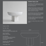101 Copenhagen - Crown Table, Low - Bone White - Coffee or Side Table