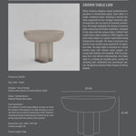 101 Copenhagen - Crown Table, Low - Smoked Desert - Coffee or Side Table