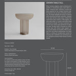 101 Copenhagen - Crown Table, Tall - Smoked Desert - Coffee or Side Table