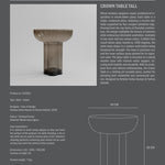 101 Copenhagen - Crown Table, Tall - Smoked Forest - Coffee or Side Table