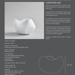101 Copenhagen - Curve Bowl, Big - Bone White - Ceramic bowl