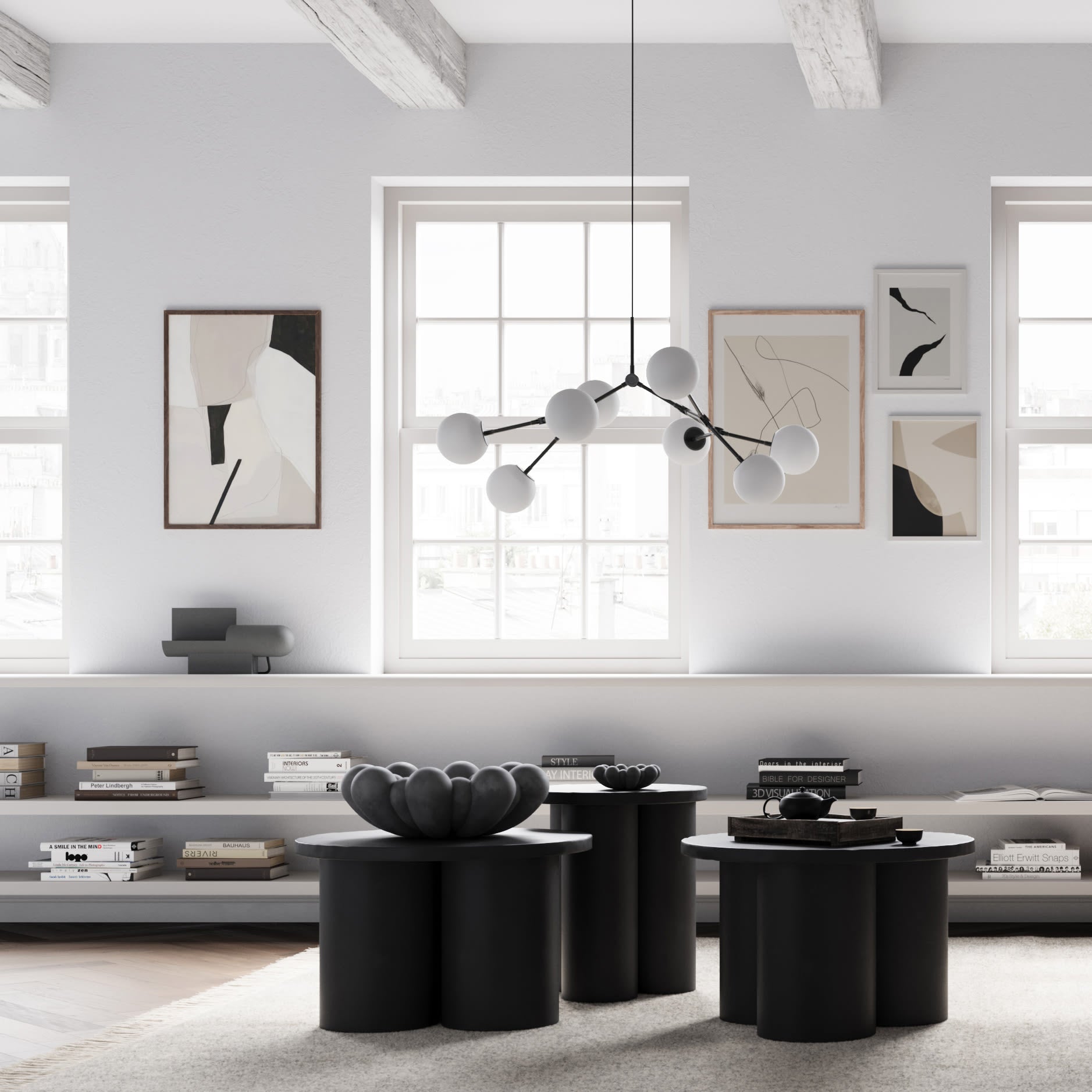 101 Copenhagen - Drop Chandelier Bulp, Mini - Grey (5m) - Chandelier