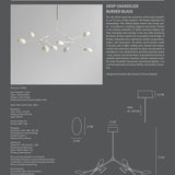 101 Copenhagen - Drop Chandelier - White (5m) - Chandelier
