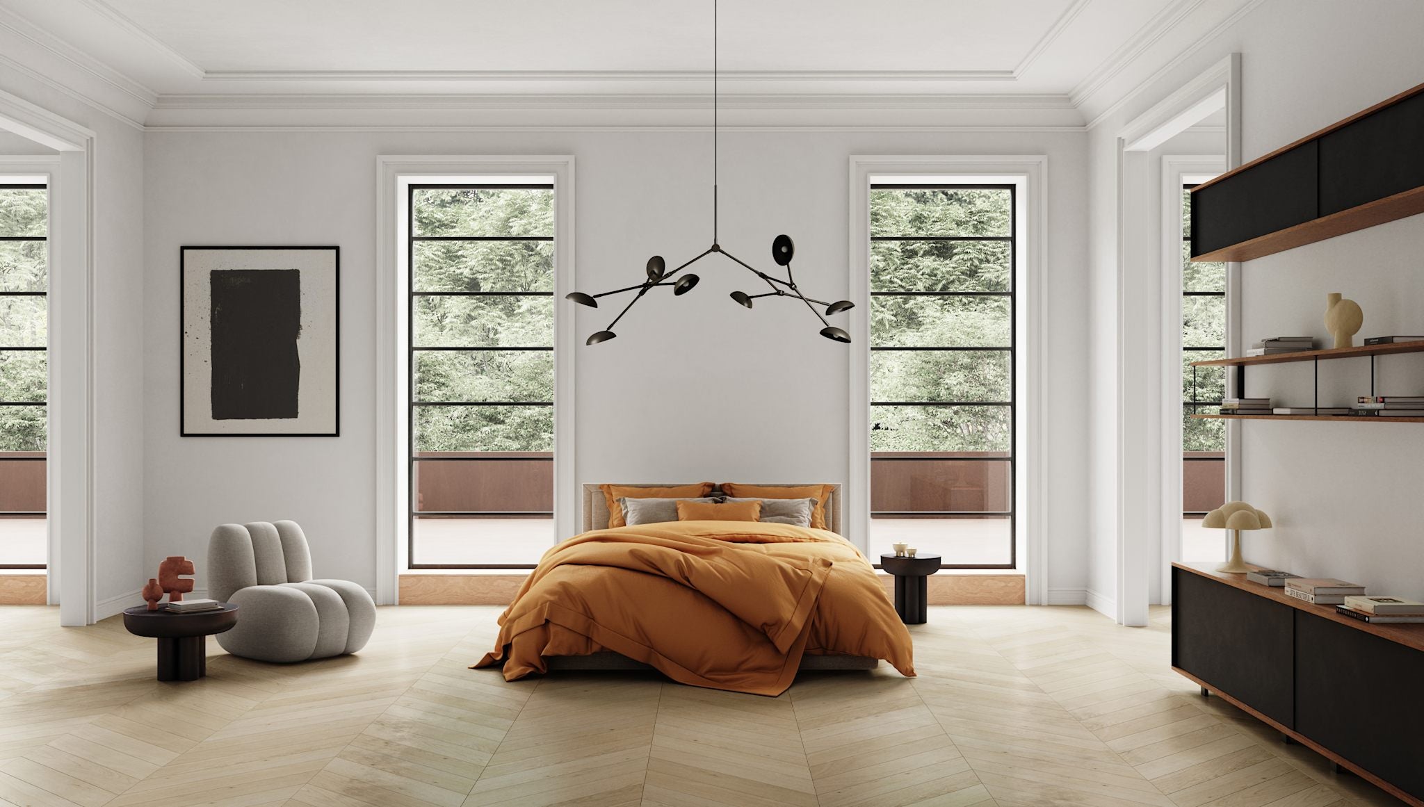 101 Copenhagen - Drop Chandelier - Bronze (5m) - Chandelier