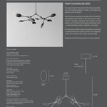 101 Copenhagen - Drop Chandelier, Mini - Bronze (5m) - Chandelier