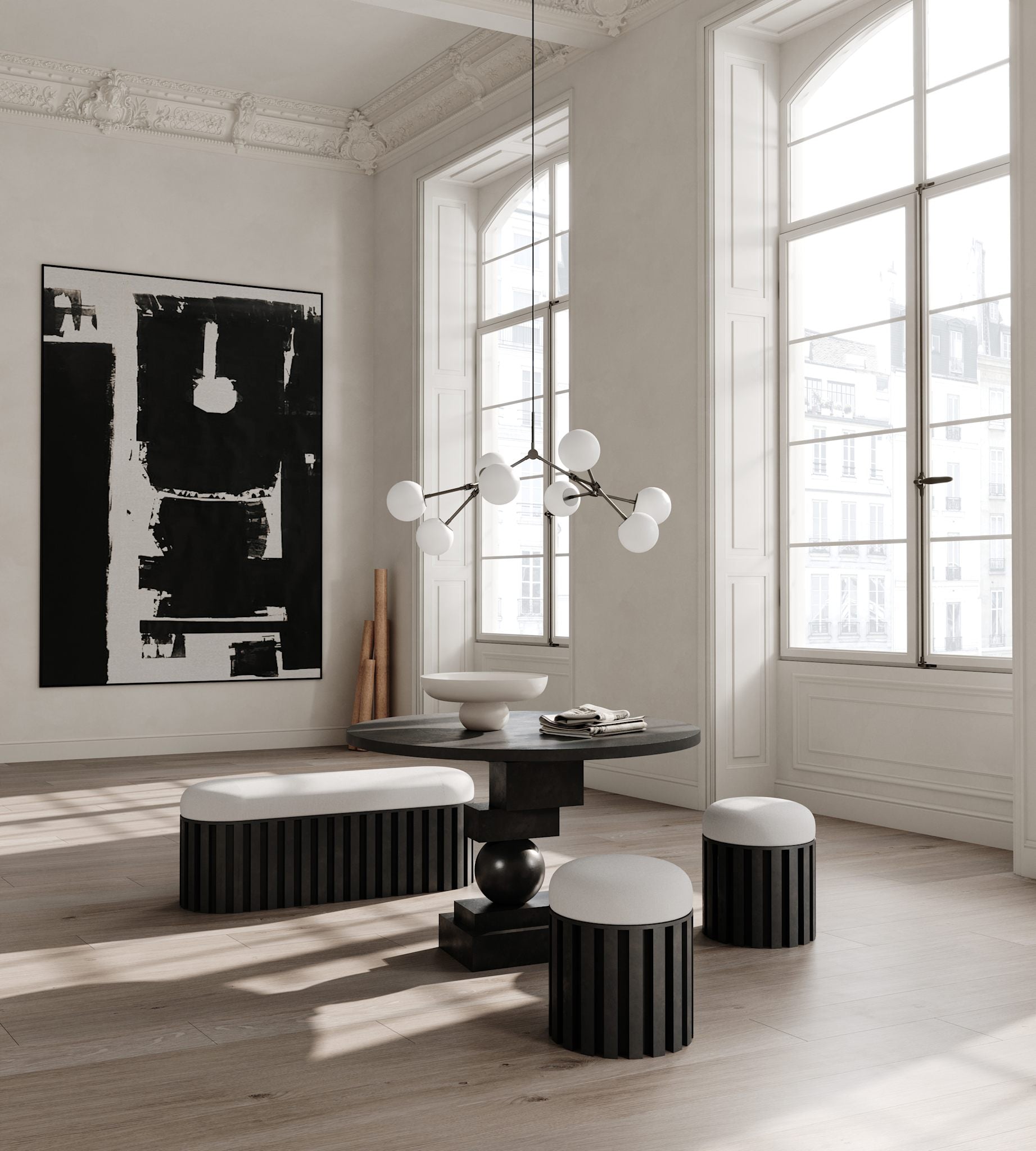 101 Copenhagen - Drop Chandelier Bulp, Mini - Grey (5m) - Chandelier