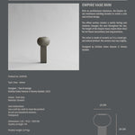 101 Copenhagen - Empire Vase, Mini - Dark Grey - Vase