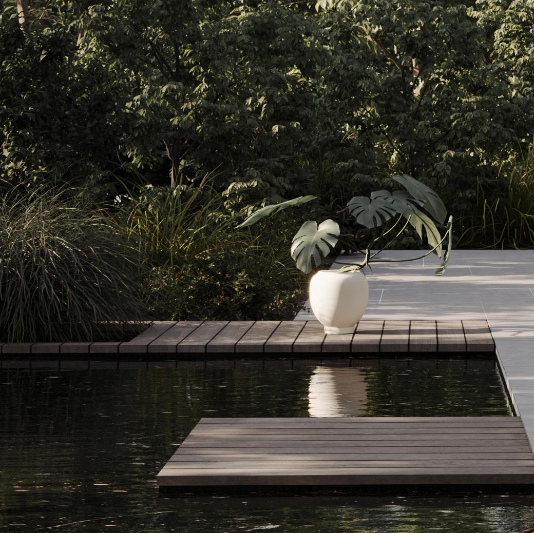 101 Copenhagen - Sunao Plant Pot, Medio - Birch - Outdoor