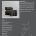 101 Copenhagen - Foku Chair - Deep Taupe (A2635) - Lounge Chair