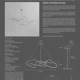 Ghost Chandelier, Big - Chrome