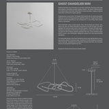101 Copenhagen - Ghost Chandelier, Mini - Chrome - Chandelier