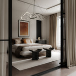 Ghost Chandelier big - brutus chairs - tribal vase