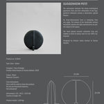 101 Copenhagen - Guggenheim Vase, Petit - Black - Vase
