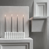 Tube Candle Holder, Big - Bone White