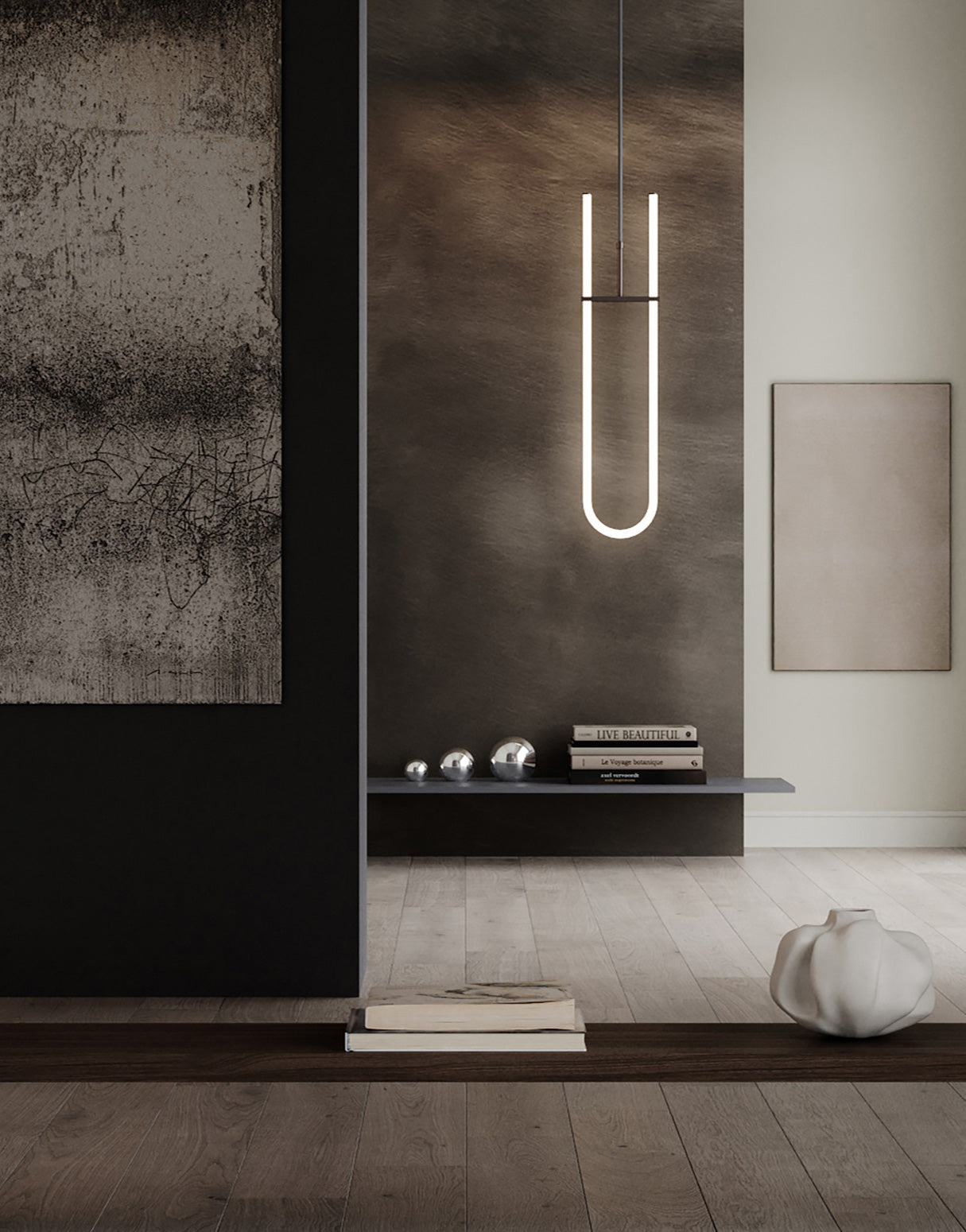 101 Copenhagen Gallery Balls, curve pendant and Wabi Vase