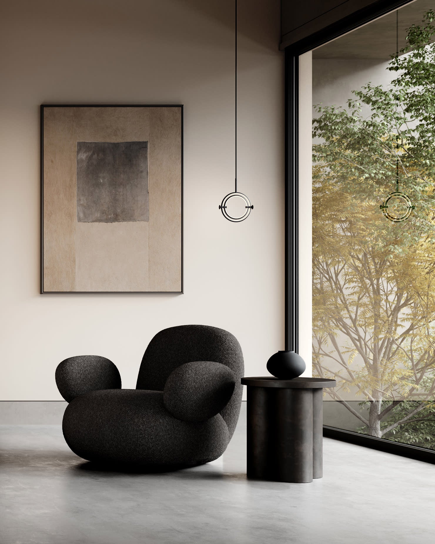101 Copenhagen - Sunao Vase Fat, Petit - Black - Vase